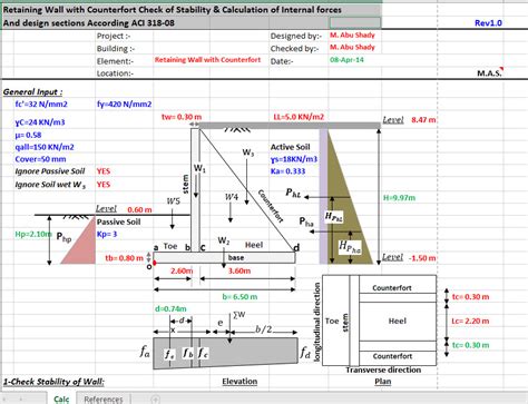 ASDIP RETAIN is a structural engineering software utilized by engineers for <b>retaining</b> <b>wall</b> <b>design</b>. . Buttress retaining wall design excel sheet